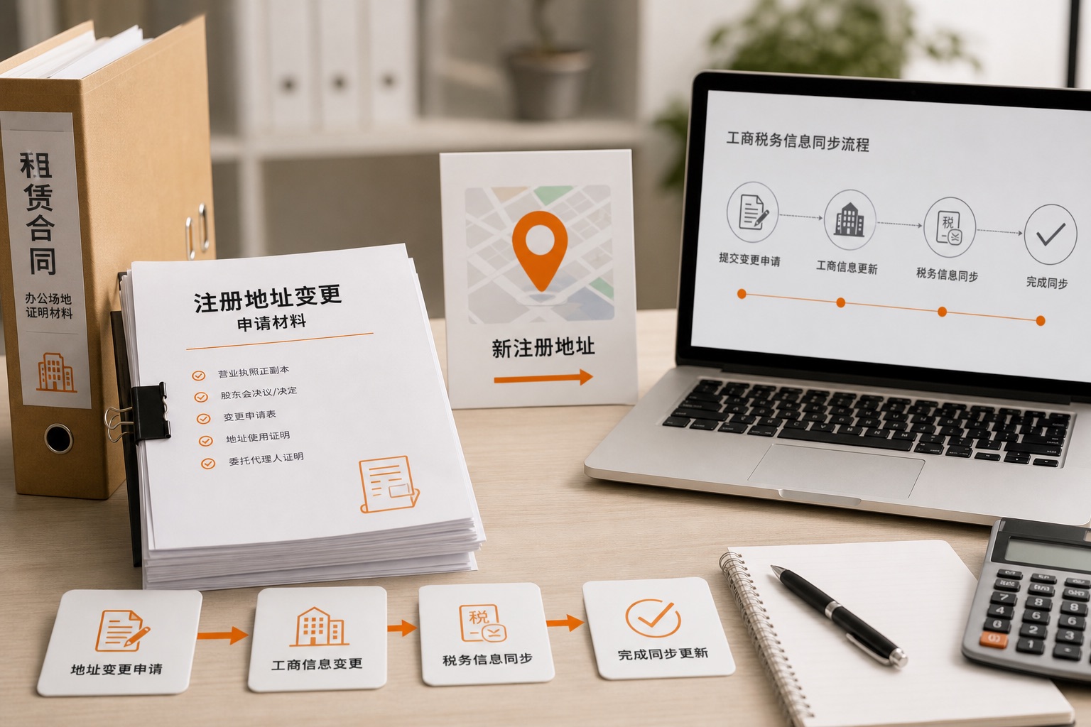 企业跨区迁移流程持续优化：地址变更后还要同步哪些事项